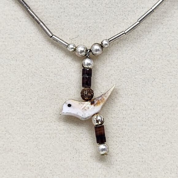 Sterling Silver Native American Necklace - Picture 1 of 5